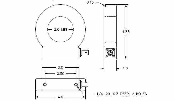脉冲宽带电流互感器6595 1000A 150MHz电流探头