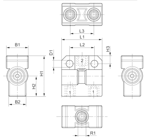 安沃驰aventics双压力阀的规格