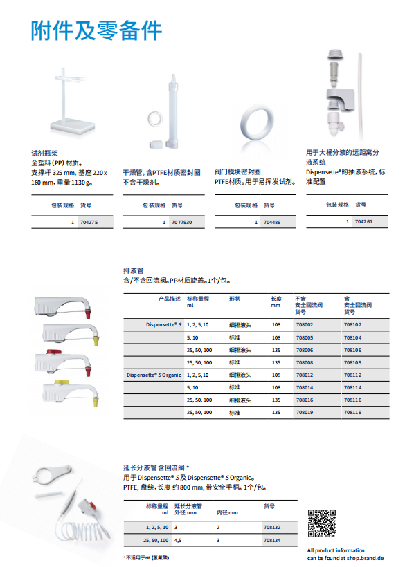 Brand瓶口分液器