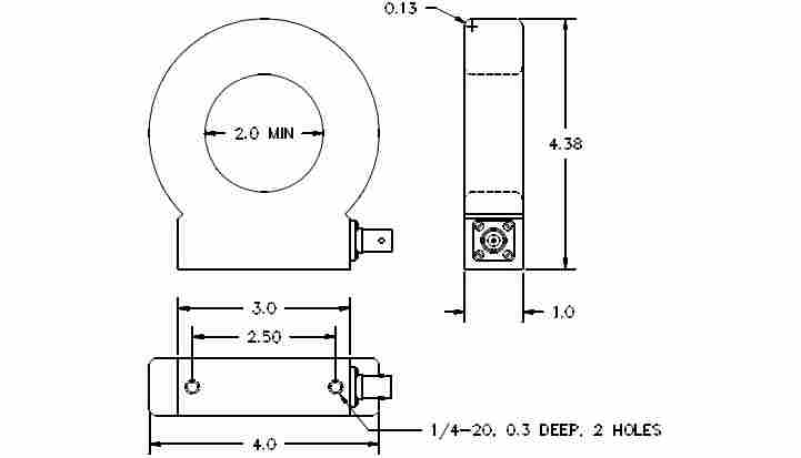 脉冲宽带电流互感器6585 500A 200MHz电流探头