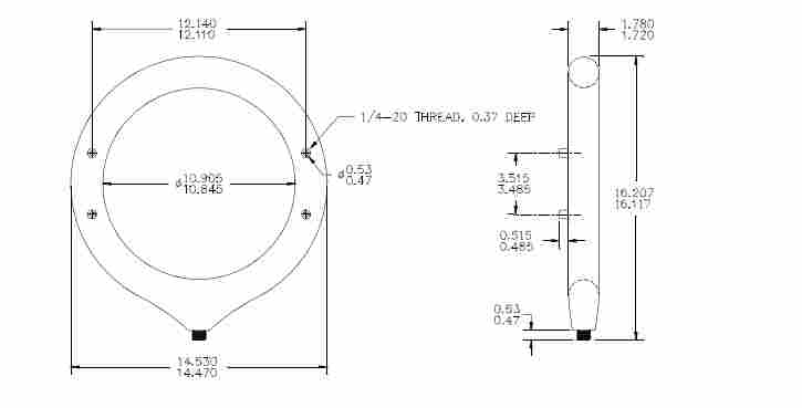 脉冲宽带电流互感器1010 5000A 7MHz电流探头