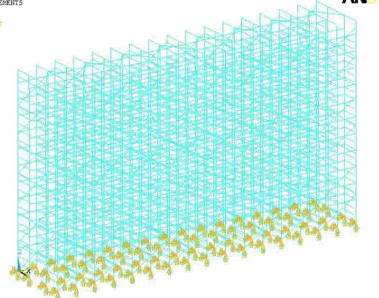 深圳横梁式货架有限元分析