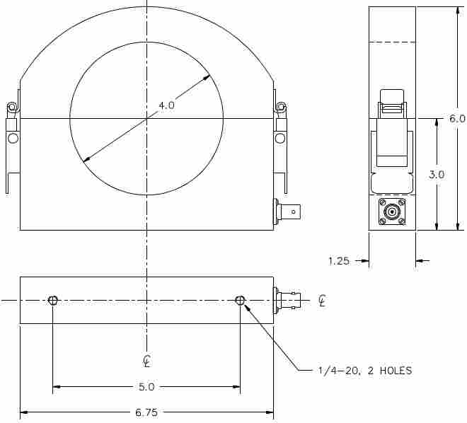 开口式电流互感器7805 500A 25MHz