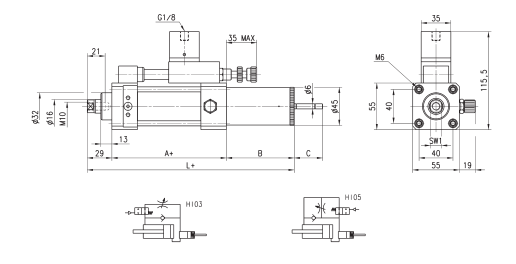 CAMOZZI康茂盛液压制动缸43N-LTB-40-050详细资料