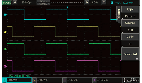 丰富的触发及总线解码功能