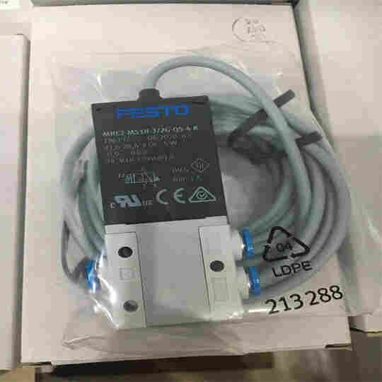 德国费斯托两位三通电磁阀电磁阀 MHE2-MS1H-3/2G-QS-4-K详细资料