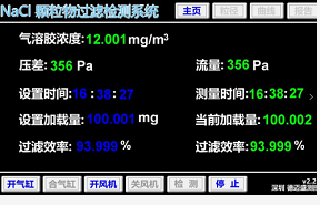 口罩颗粒物过滤加载测试仪 光度计法