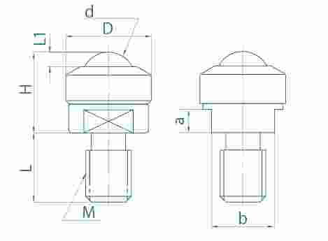 FREEBEAR福力百亚 万向滚珠J-0H