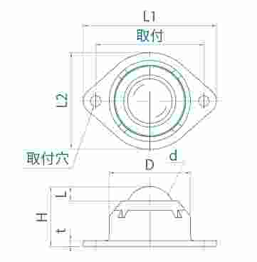 FREEBEAR福力百亚 万向滚珠J-0Y系列