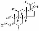 11β,17α-Dihydroxy-6α-methylpregna-1,4-diene-3,20-dione6870-9