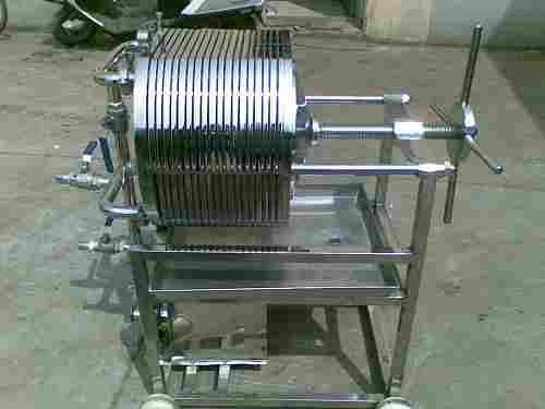 微型板框式压滤机 /不锈钢/含泵HL377-ZH100-10 库号M17806 