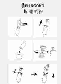 FUJIGOKO 吸尘器, 可分体大容量集尘杯,主机介绍