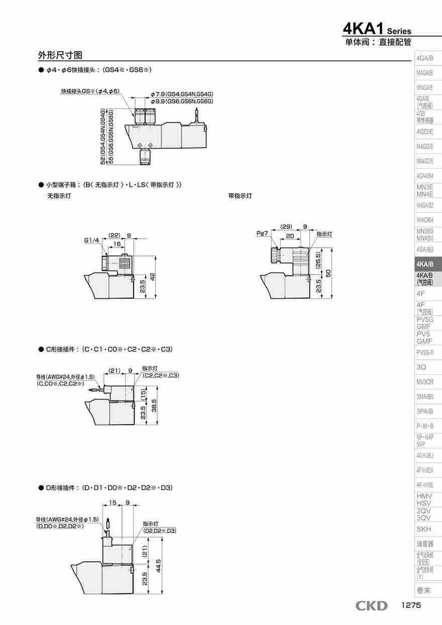 电磁阀3KA120-M5-M1LS-AC100V气动资料 电磁阀3KA120-M5-M1LS-AC100V气动资料