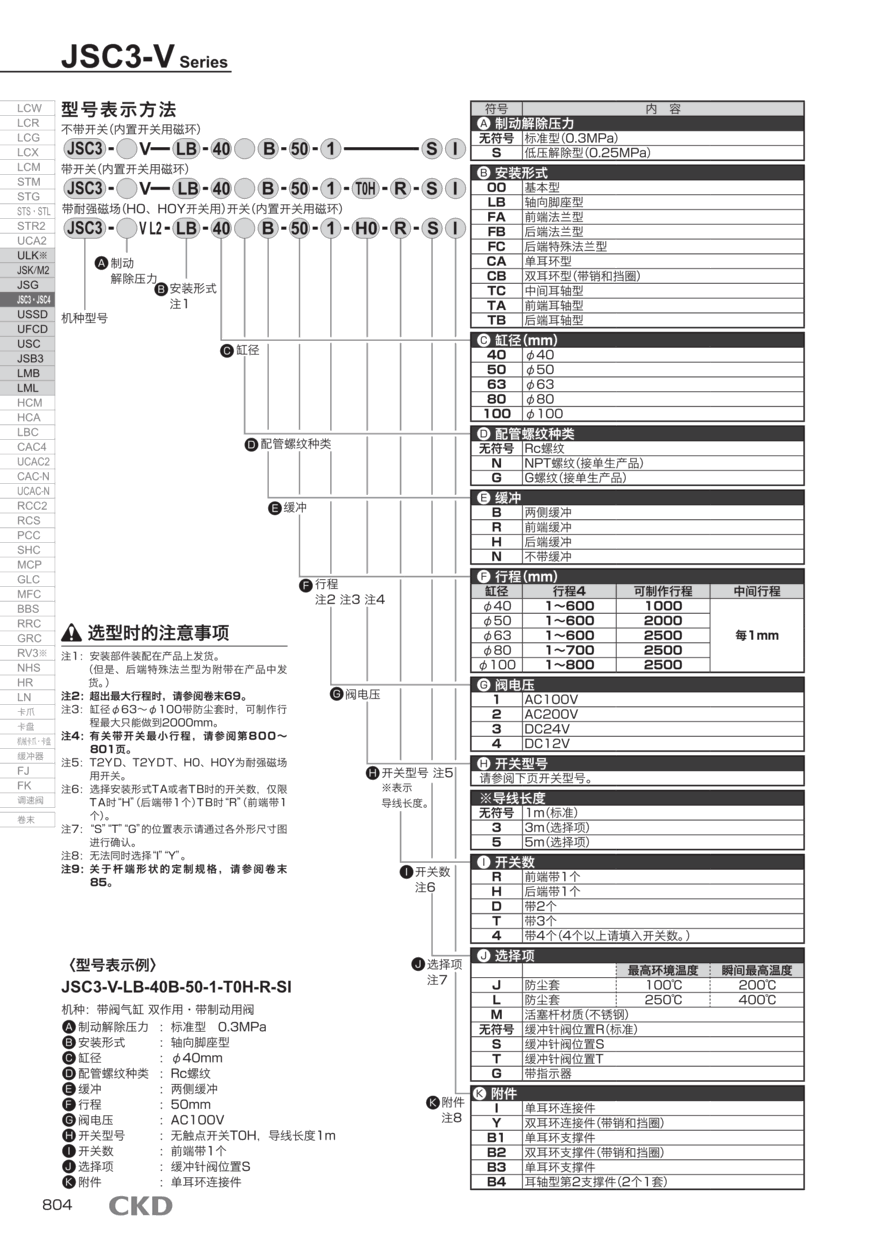 微型气缸JSC3-LB-40B-75-T2H3-D-J选型资料 微型气缸JSC3-LB-40B-75-T2H3-D-J选型资料