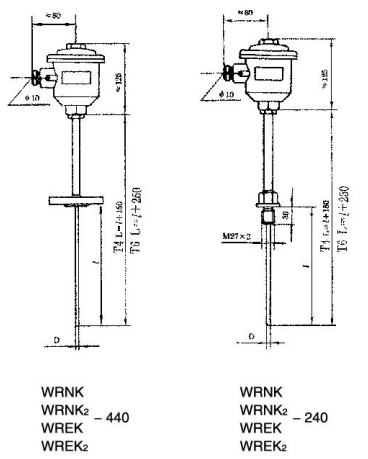 隔爆型、本安型热电偶 WRN-240A