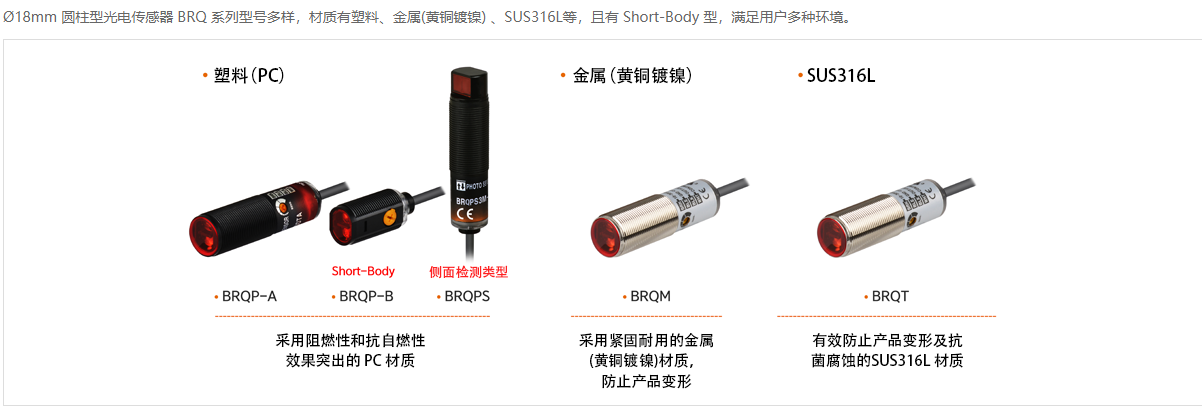 偏光镜面反射型光电传感器BRQT3M-PDTA-C-P电源电压