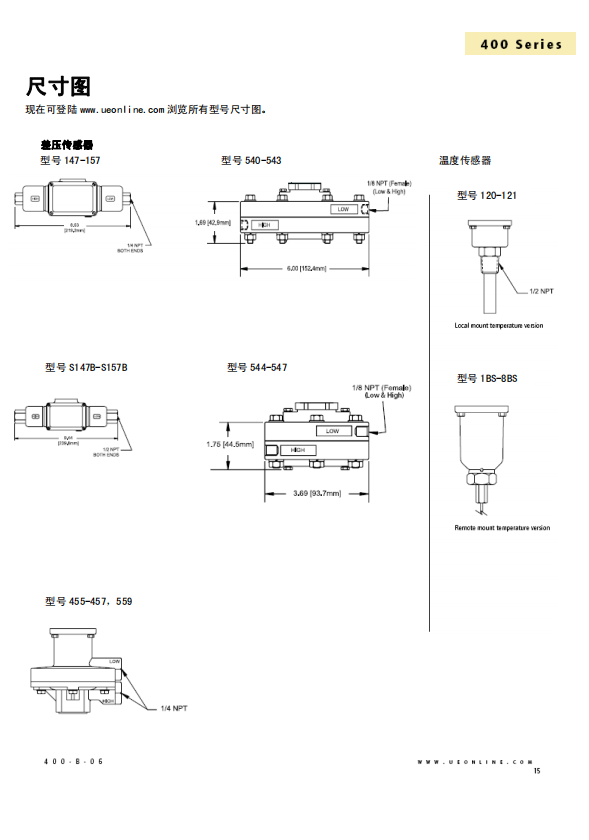 美国UE开关J400K-456/J400K-457选型资料