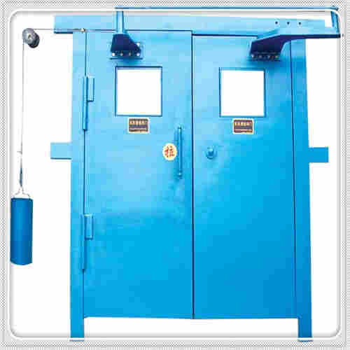 可视无压风门,无压可视行人双向平衡对开式风门