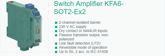 隔离式安全栅KFA6-SOT2-Ex2测试技术