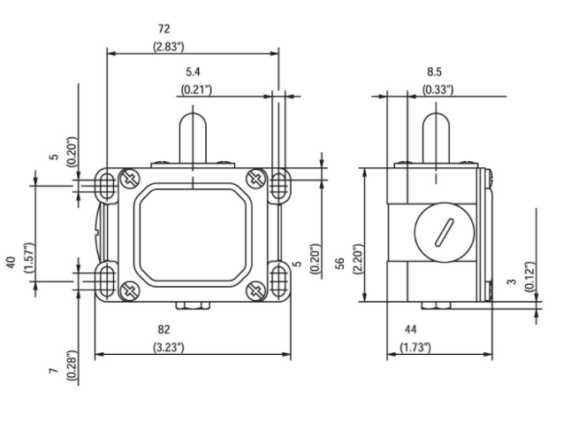 bernstein限位开关IN62-SA2Z SK尺寸图