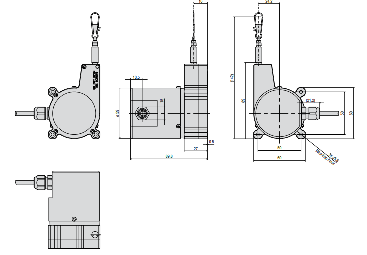 米依拉线传感器WDS-1000-MP-C-P结构作用