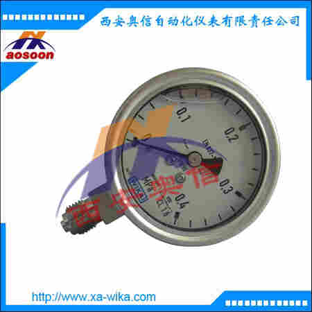 威卡232.50.100不锈钢压力表 WIKA 233.50.100不锈钢耐震压力表 维卡EN837-1