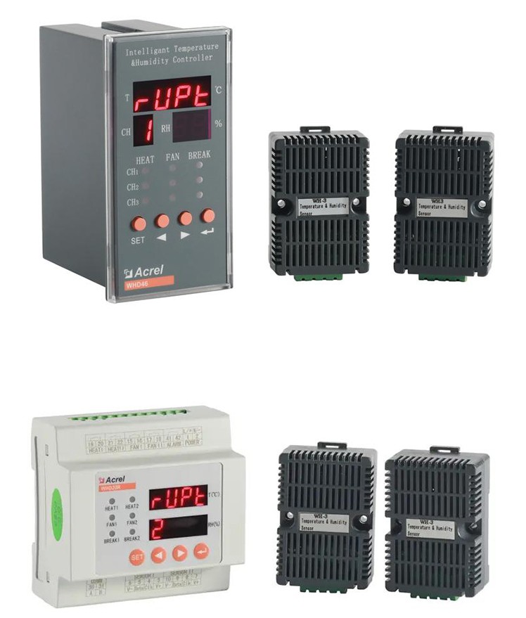 温湿度控制器WHD48-11 测温控制1路温度1路温度 开关柜用 安科瑞