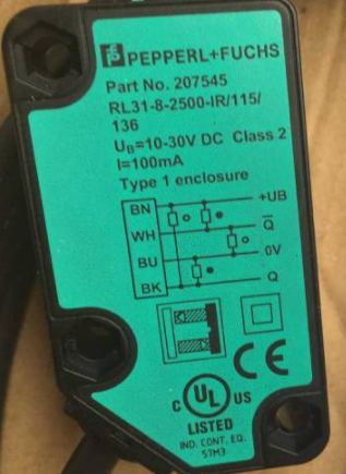 信号输出P+F倍加福M100/MV100-RT/35/76a/95/103对射型传感器