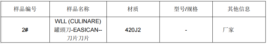 罐头刀片SUS420J2不锈钢成分分析
