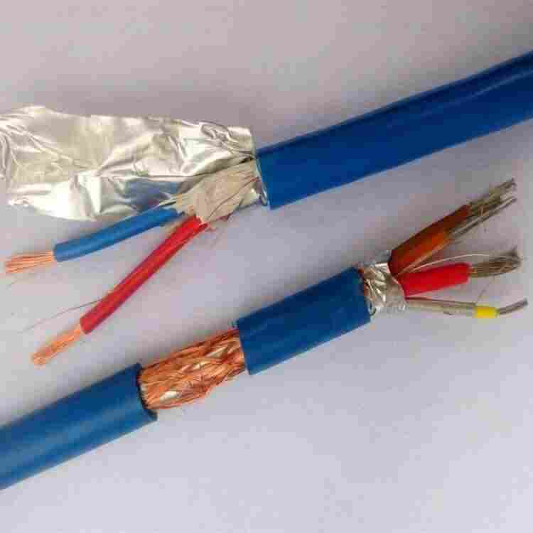 煤矿用聚乙烯绝缘聚氯乙烯护套铜带屏蔽通信电缆MHYVP-5×2×7/0.52