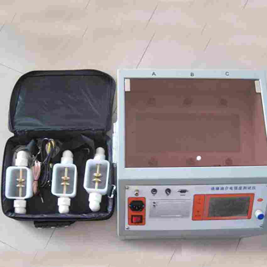 绝缘油介电强度测试仪 三杯 100kv绝缘油击穿电压试验