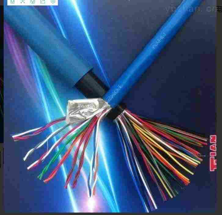 煤矿用聚乙烯绝缘聚氯乙烯护套铜带屏蔽通信电缆MHYVP-1×2×7/0.37