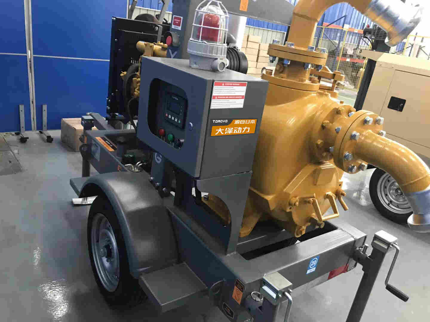 移动式300立方柴油自吸水泵