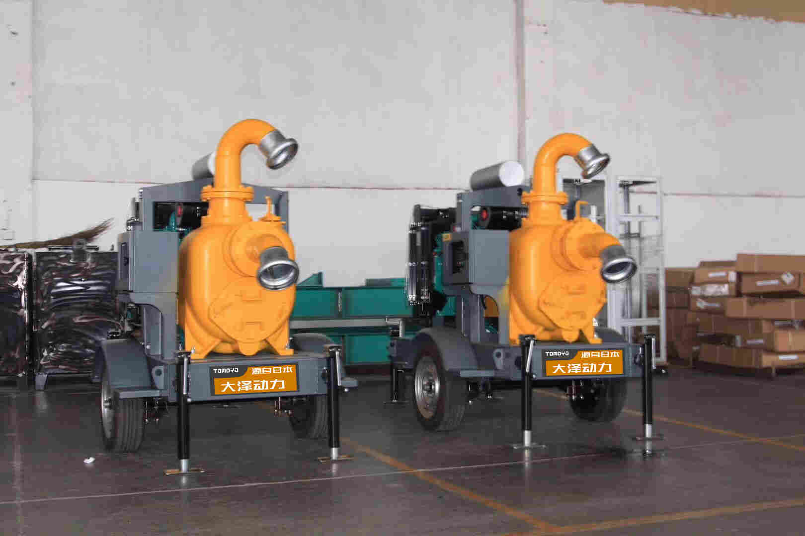 移动式300立方柴油自吸水泵