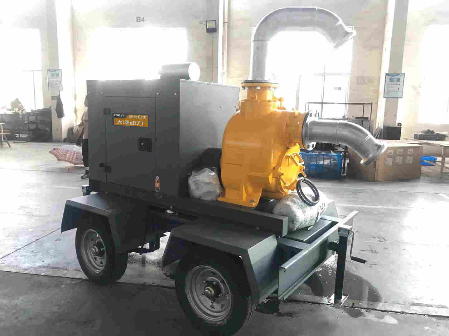 移动式500立方柴油自吸水泵