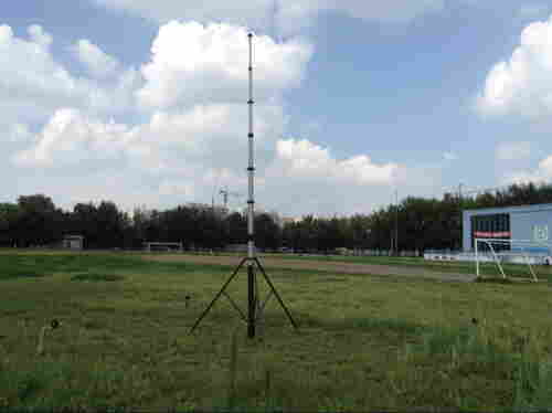 15米手动升降杆避雷针 移动天线升降杆