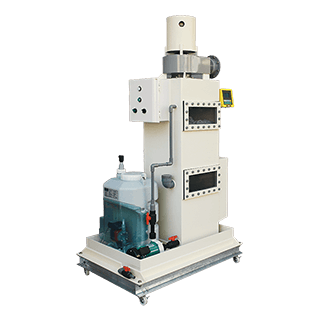 带注药装置的湿式小型洗涤器