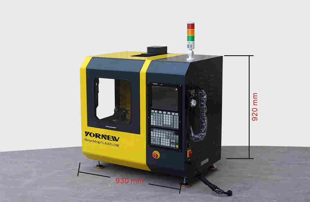 5-轴 迷你型桌面五轴数控机床应用于教学