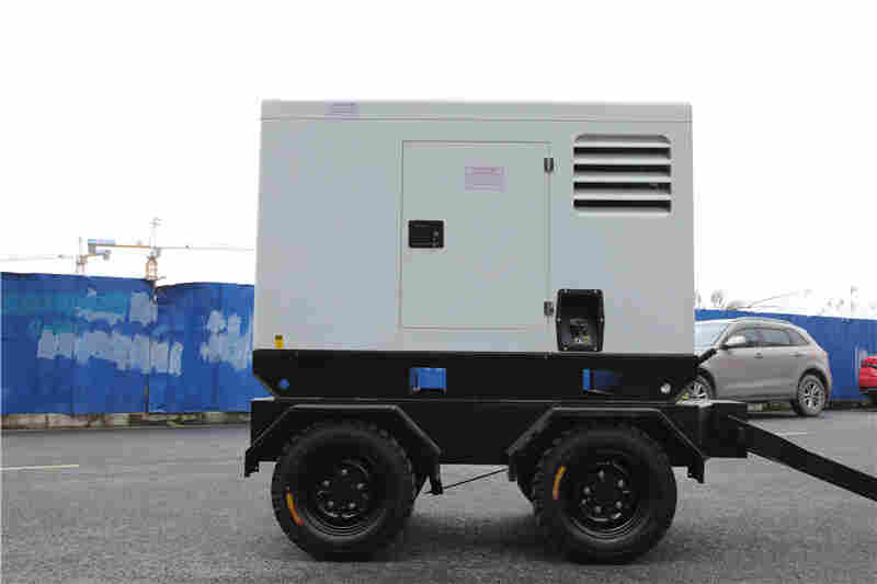 低噪音400A柴油发电电焊机牵引式