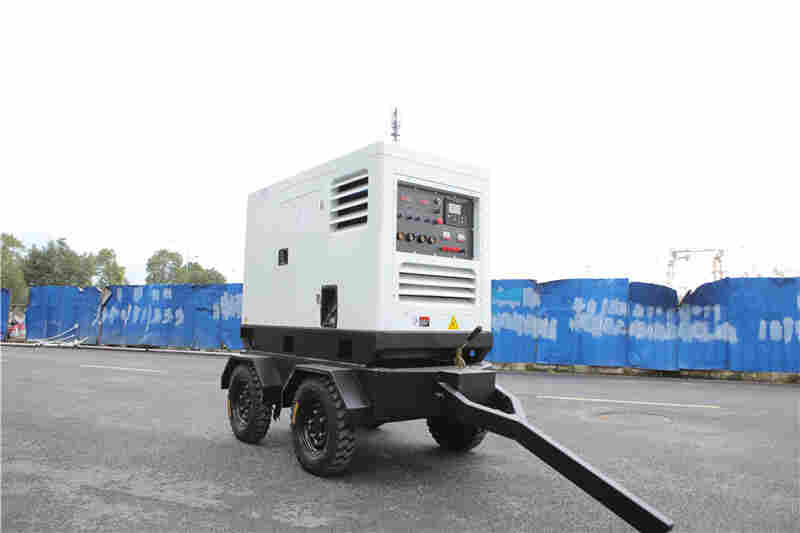 低噪音400A柴油发电电焊机牵引式