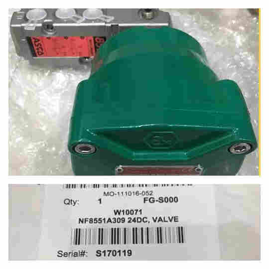 安装位置ASCO电磁阀NF8551B301MO 24VDC