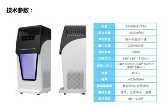 AKX05-LY13A型   商用空气消毒净化器