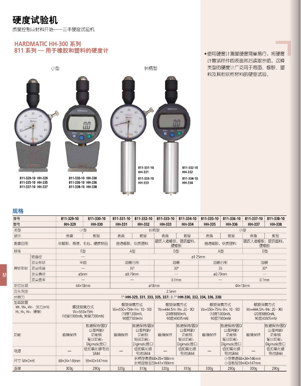 HH-330/811-330-10橡胶塑料硬度计