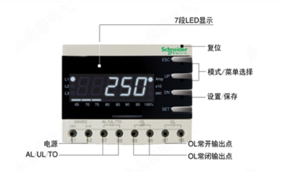 电子式过流继电器EOCR-3DM2-220VAC