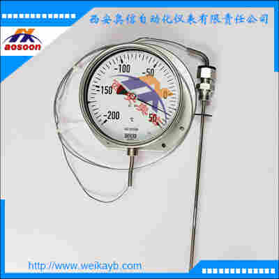 F73.160汽包式温度计 wika毛细管式温度计 德国wika轴向安装温度计