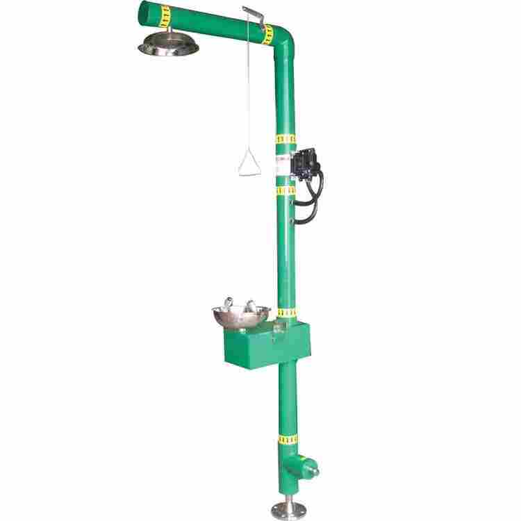 BTF91电伴热复合式防冻洗眼器304不锈钢洗眼+冲淋洗眼