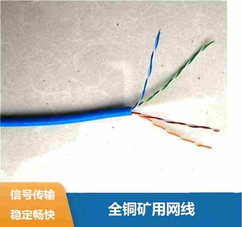 保阻燃CAT6类网线蓝色