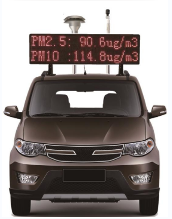 道路扬尘环境应急监测车 大气走航颗粒物浓度检测系统扬尘污染