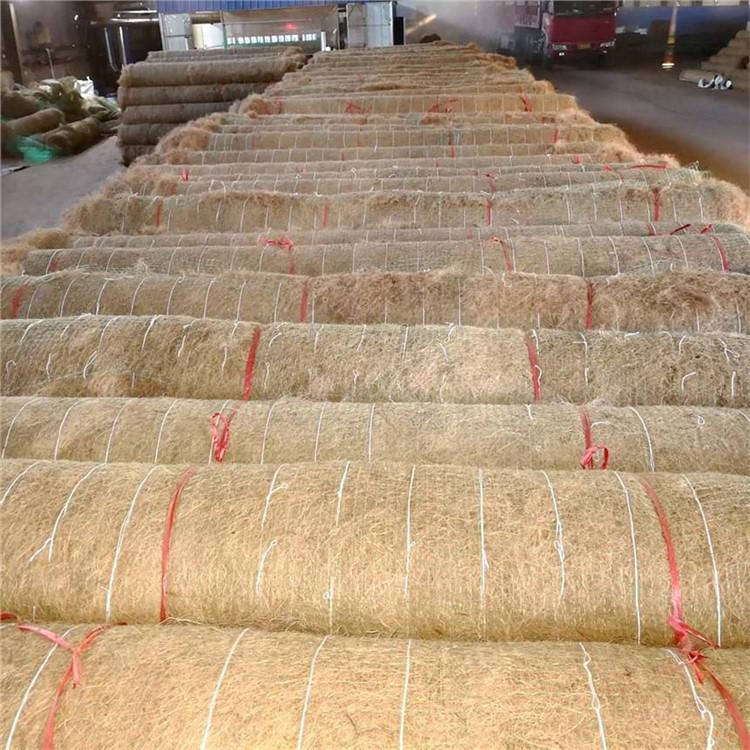 黄石加筋抗冲生物毯 护坡生态草毯 稻草秸秆植生毯-2023已更新