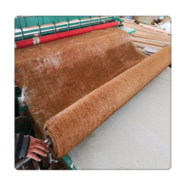 稻草秸秆纤维毯 吉林植物生态防护毯 环保椰丝植物毯